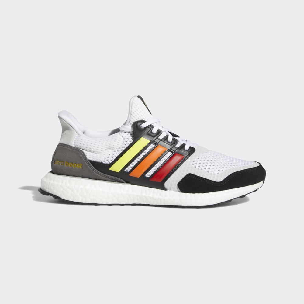 Adidas Men's Ultraboost S&L Pride Running Shoes White/Black/Gold Metal Ireland FY5347